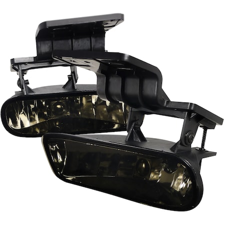Spec-D Tuning 99-02 Chevrolet Silverado Fog Lights Smoke Without Wire Kit LF-SIV99GOEM-HZ